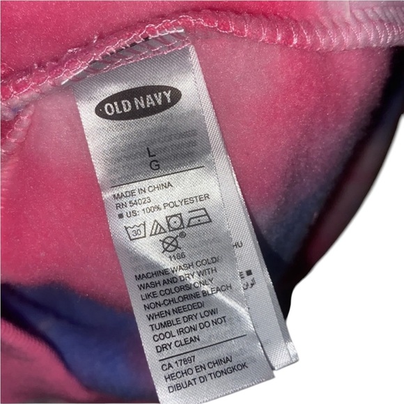 Old Navy Pink and Blue Dog Hoodie - Picture 5 of 9